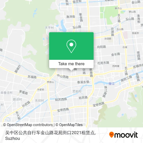 吴中区公共自行车金山路花苑街口2021租赁点 map