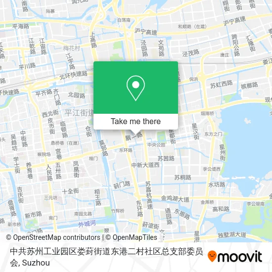 中共苏州工业园区娄葑街道东港二村社区总支部委员会 map