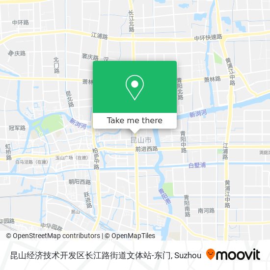 昆山经济技术开发区长江路街道文体站-东门 map