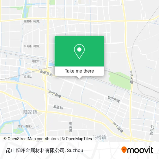昆山耘峰金属材料有限公司 map