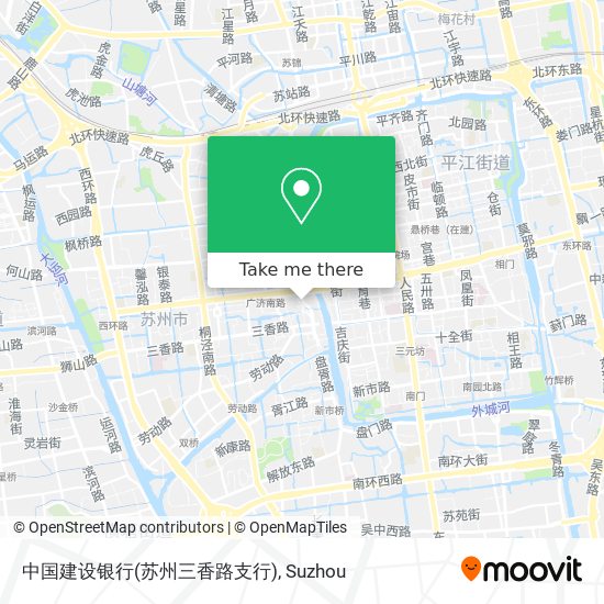中国建设银行(苏州三香路支行) map