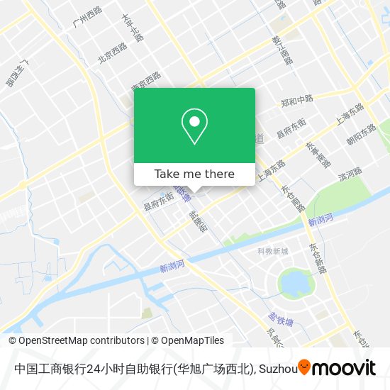 中国工商银行24小时自助银行(华旭广场西北) map