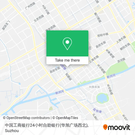 中国工商银行24小时自助银行(华旭广场西北) map