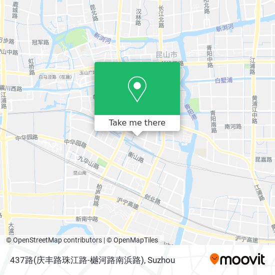 437路(庆丰路珠江路-樾河路南浜路) map