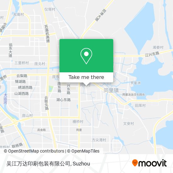 吴江万达印刷包装有限公司 map