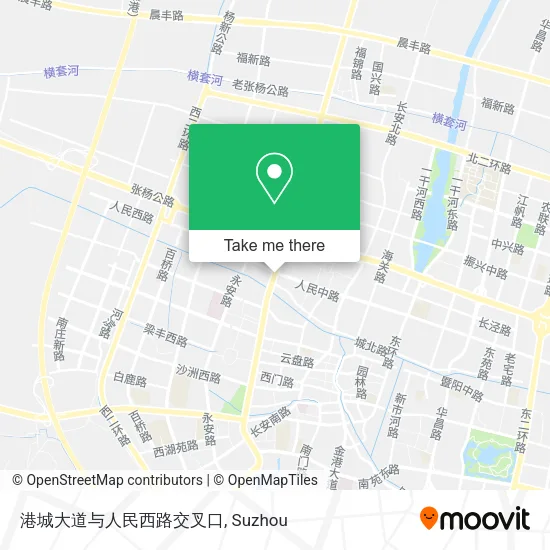 港城大道与人民西路交叉口 map