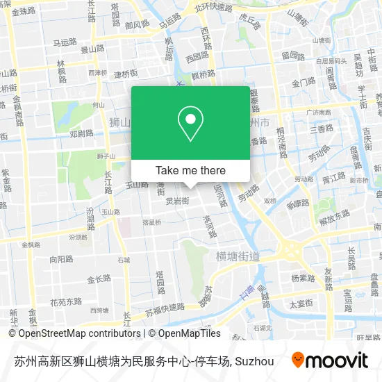 苏州高新区狮山横塘为民服务中心-停车场 map