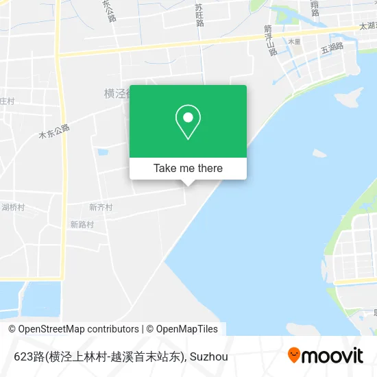 623路(横泾上林村-越溪首末站东) map
