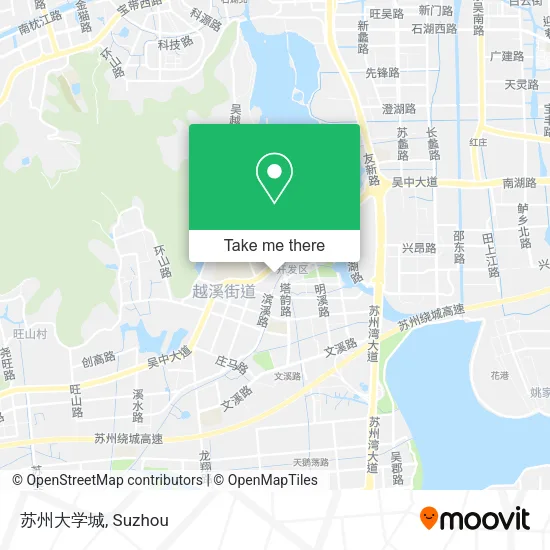 苏州大学城 map
