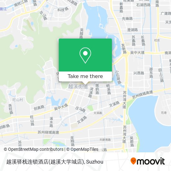 越溪驿栈连锁酒店(越溪大学城店) map