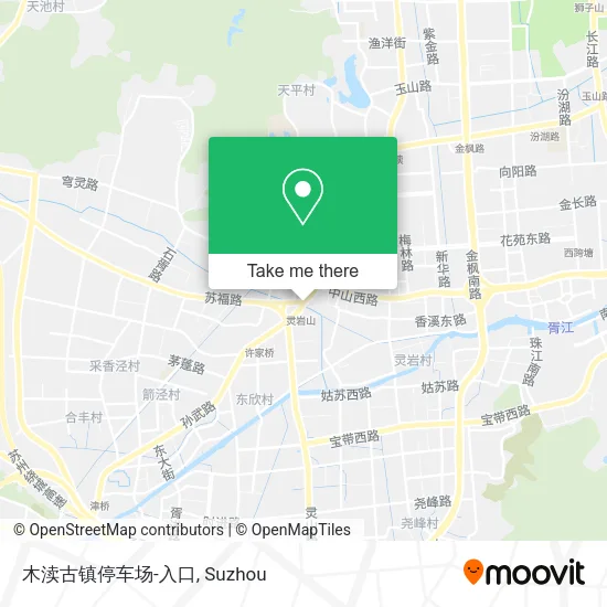 木渎古镇停车场-入口 map