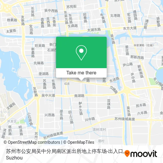 苏州市公安局吴中分局南区派出所地上停车场-出入口 map