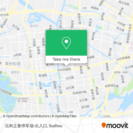 元和之春停车场-出入口 map