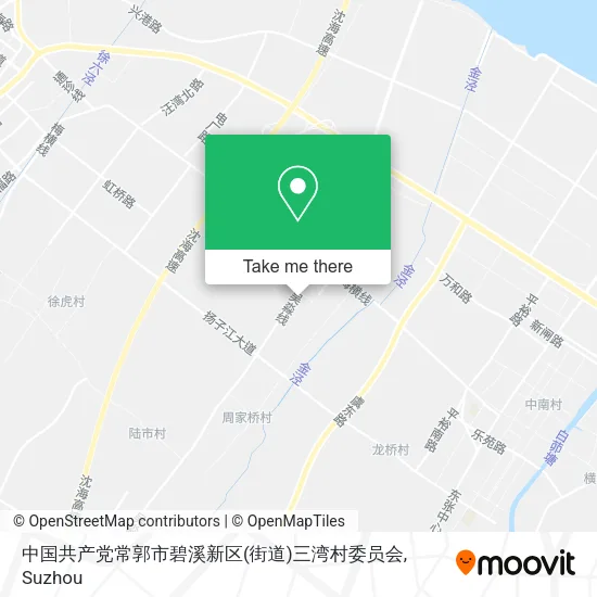 中国共产党常郭市碧溪新区(街道)三湾村委员会 map