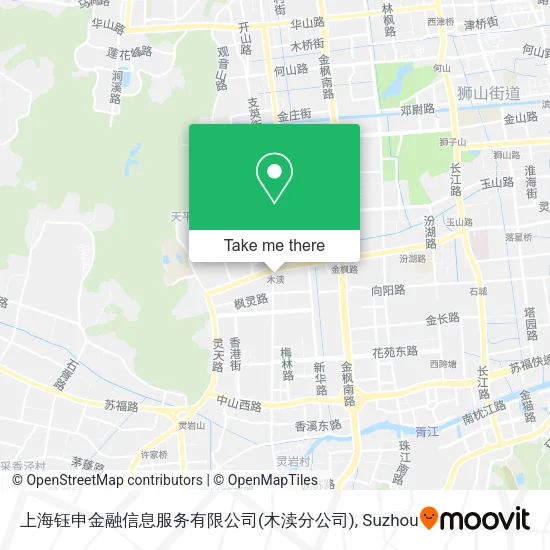 上海钰申金融信息服务有限公司(木渎分公司) map