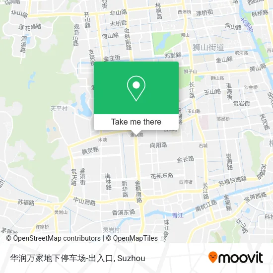 华润万家地下停车场-出入口 map