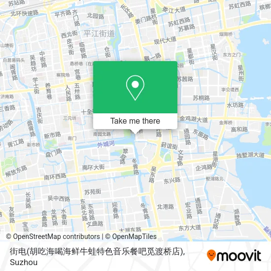 街电(胡吃海喝海鲜牛蛙特色音乐餐吧觅渡桥店) map