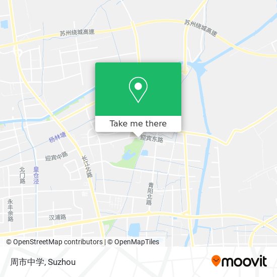 周市中学 map