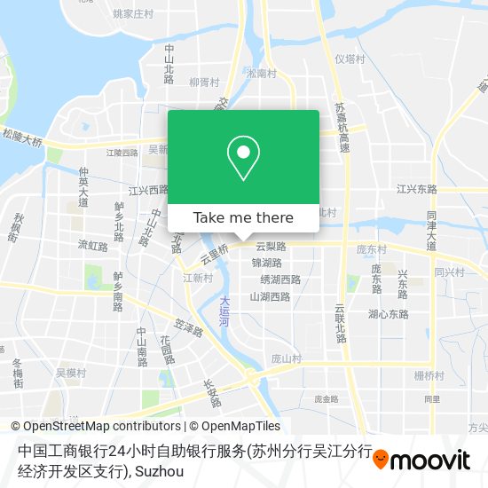 中国工商银行24小时自助银行服务(苏州分行吴江分行经济开发区支行) map
