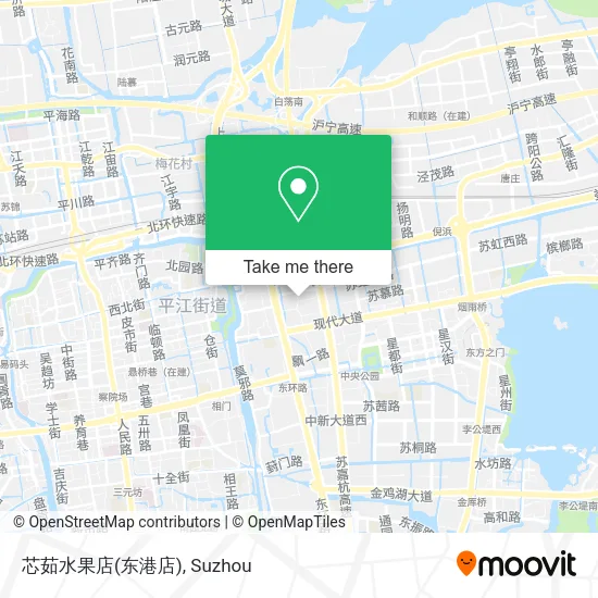 芯茹水果店(东港店) map