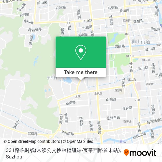 331路临时线(木渎公交换乘枢纽站-宝带西路首末站) map