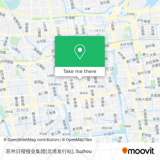 苏州日报报业集团(北塔发行站) map