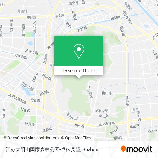 江苏大阳山国家森林公园-卓彼吴望 map