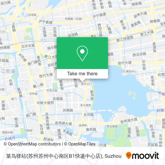 菜鸟驿站(苏州苏州中心南区B1快递中心店) map