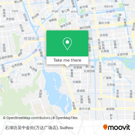 石湖坊吴中金街(万达广场店) map