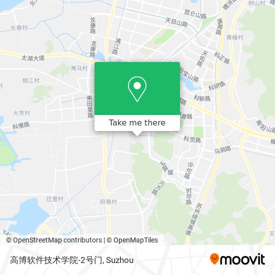 高博软件技术学院-2号门 map