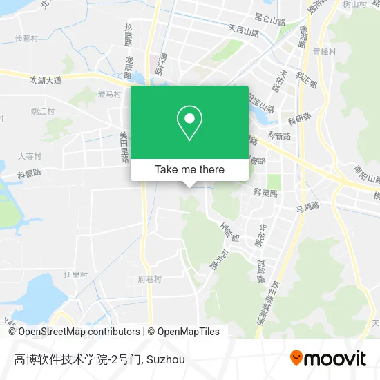 高博软件技术学院-2号门 map