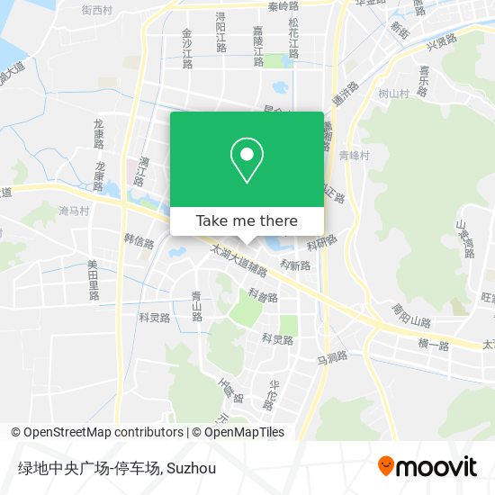 绿地中央广场-停车场 map