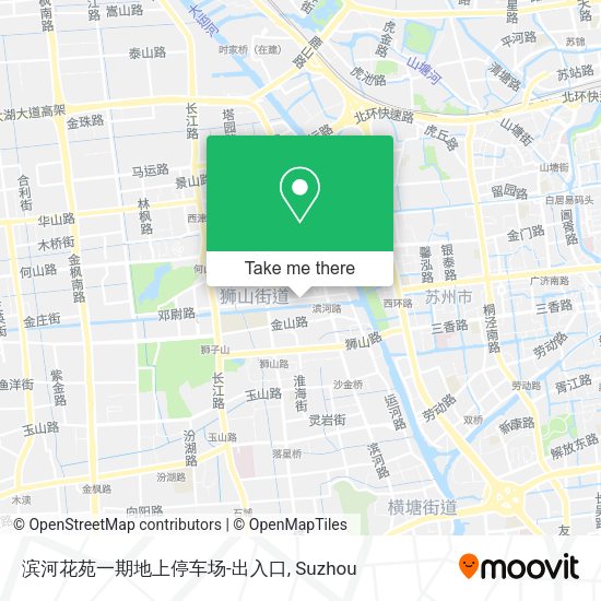 滨河花苑一期地上停车场-出入口 map