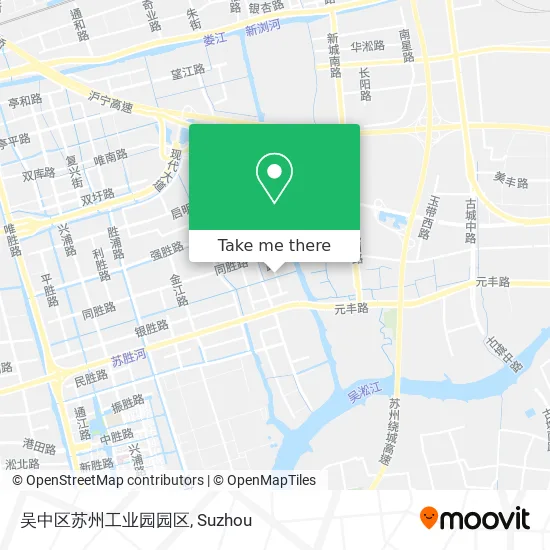 吴中区苏州工业园园区 map