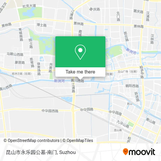 昆山市永乐园公墓-南门 map