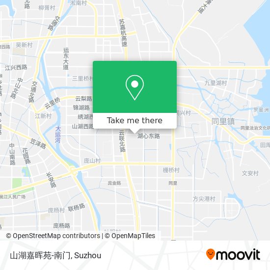 山湖嘉晖苑-南门 map