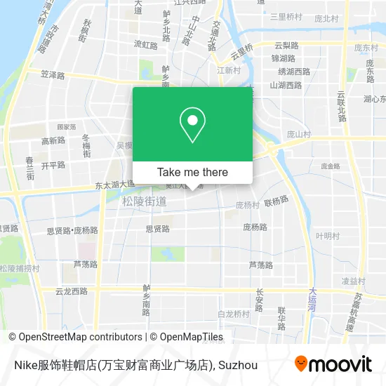 Nike服饰鞋帽店(万宝财富商业广场店) map