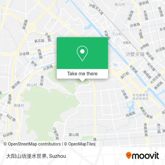 大阳山动漫水世界 map
