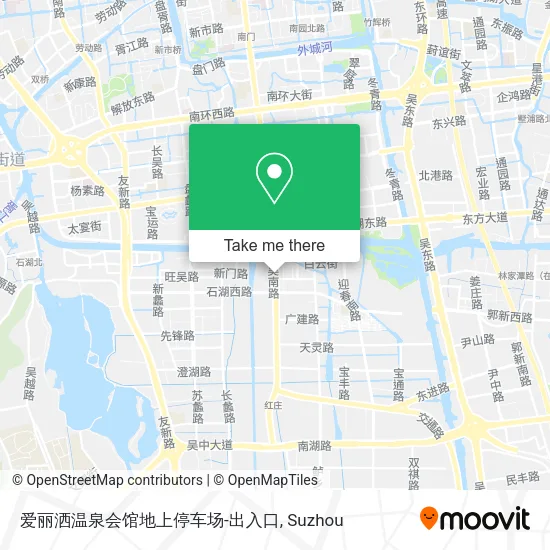 爱丽洒温泉会馆地上停车场-出入口 map
