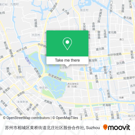 苏州市相城区黄桥街道北庄社区股份合作社 map