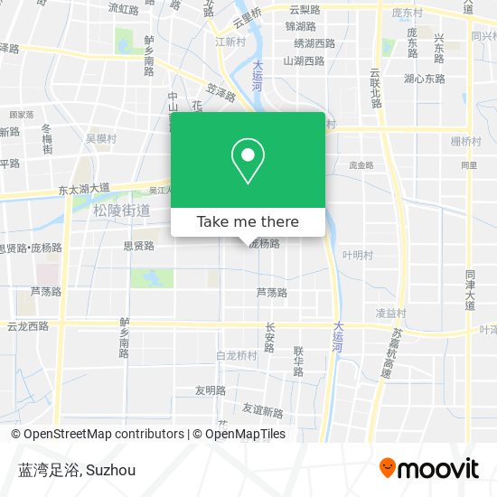 蓝湾足浴 map