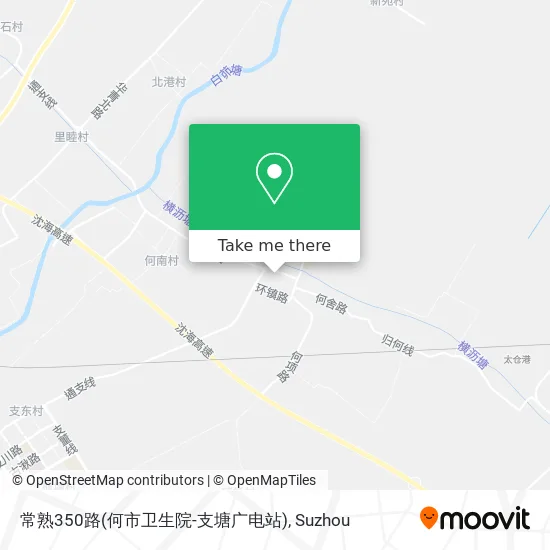 常熟350路(何市卫生院-支塘广电站) map