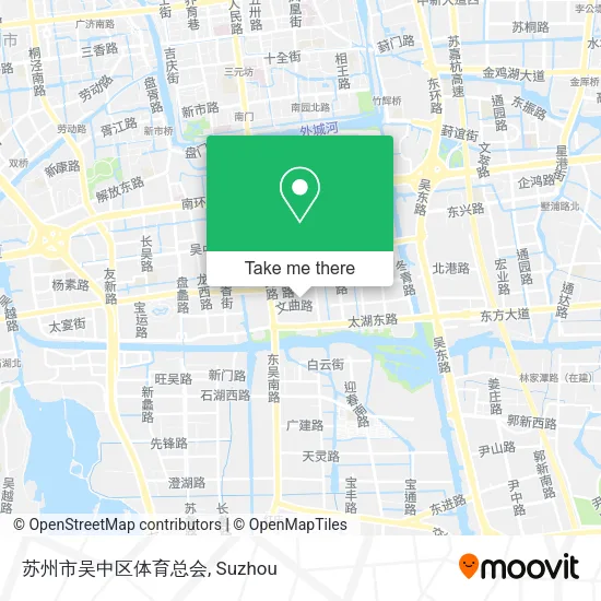 苏州市吴中区体育总会 map