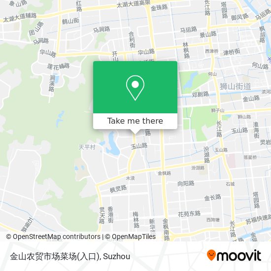 金山农贸市场菜场(入口) map