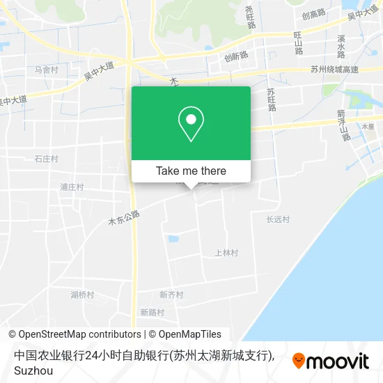 中国农业银行24小时自助银行(苏州太湖新城支行) map