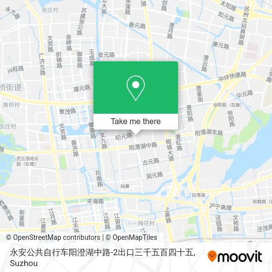 永安公共自行车阳澄湖中路-2出口三千五百四十五 map