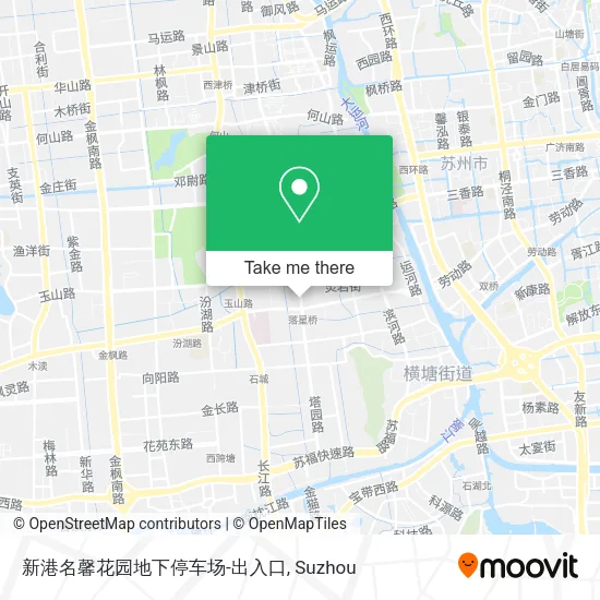 新港名馨花园地下停车场-出入口 map