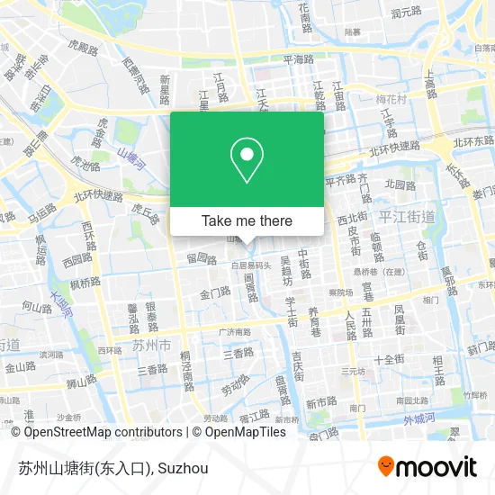 苏州山塘街(东入口) map