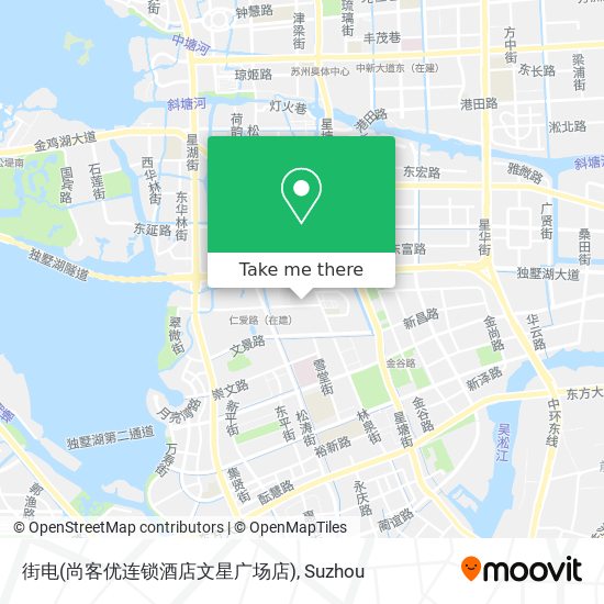 街电(尚客优连锁酒店文星广场店) map