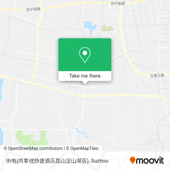 街电(尚客优快捷酒店昆山淀山湖店) map